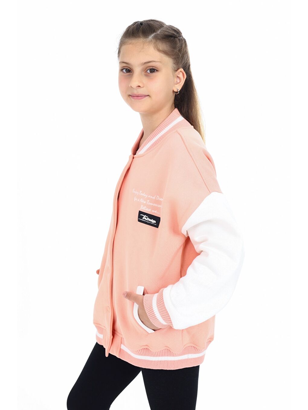 Toontoykids Pembe Kız Çocuk Kolej Hırka - 2