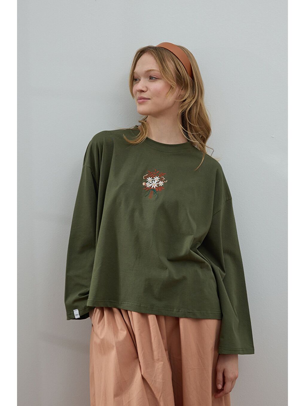 Haki Nakışlı Body-2