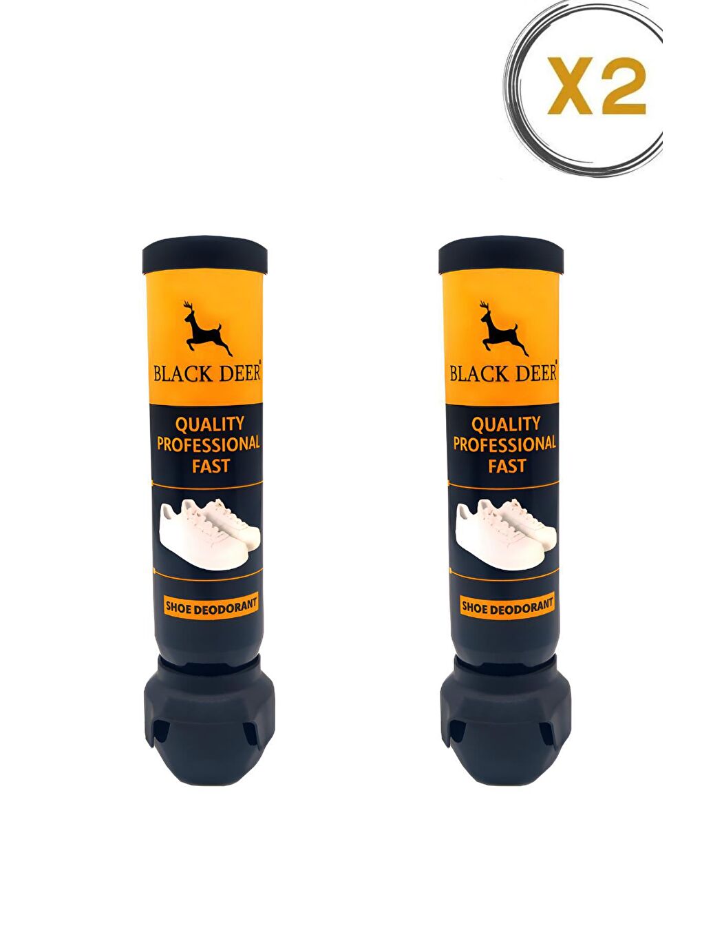 Black Deer Şeffaf 2 Adet Ayakkabı Deodorantı Koku Giderici Önleyici Sprey Ayak ve Ayakkabı Deodorantı 100ml