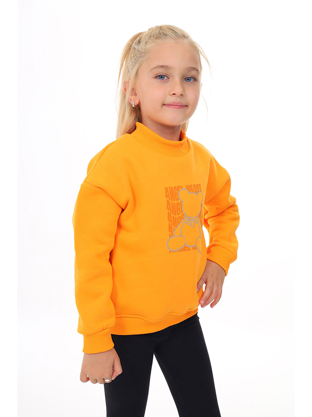 Toontoykids Sarı Kız Çocuk Baskılı Sweatshirt - 1