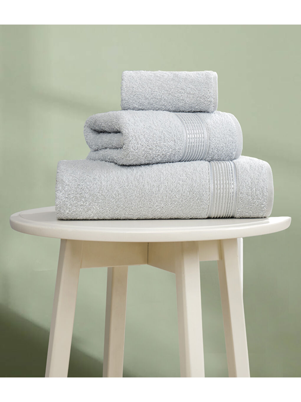 3lü Havlu Seti Ezgi A.Gri 70x140 + 50x85 + 30x50-1