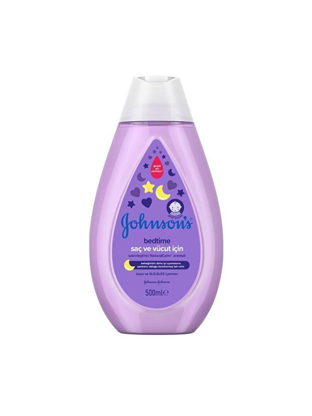 JOHNSON'S Renksiz Bedtime Sakinleştirici Naturacalm Aromali Saç & Vücut Şampuani 500 ml - 2