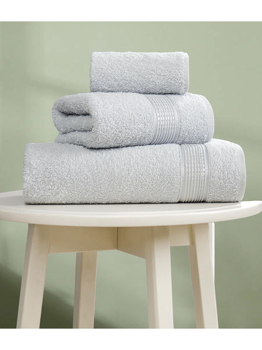 3lü Havlu Seti Ezgi A.Gri 70x140 + 50x85 + 30x50-2