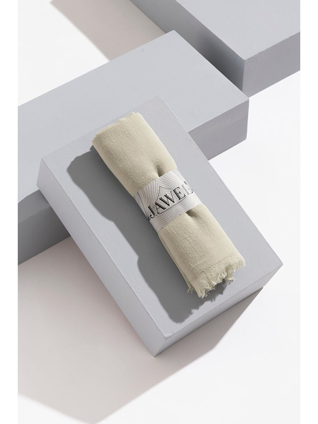 Karışık Kadın Konfor Şal Paketi (Somon-Nil Yeşili-Krem)-6