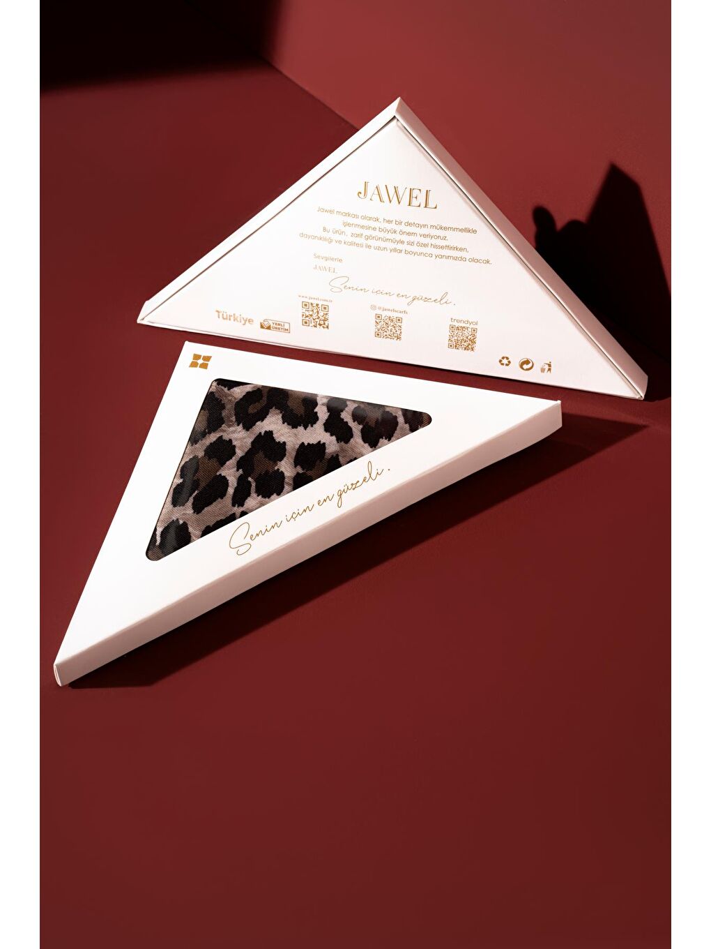 Haki Kadın Leoparlı Soft Eşarp-1