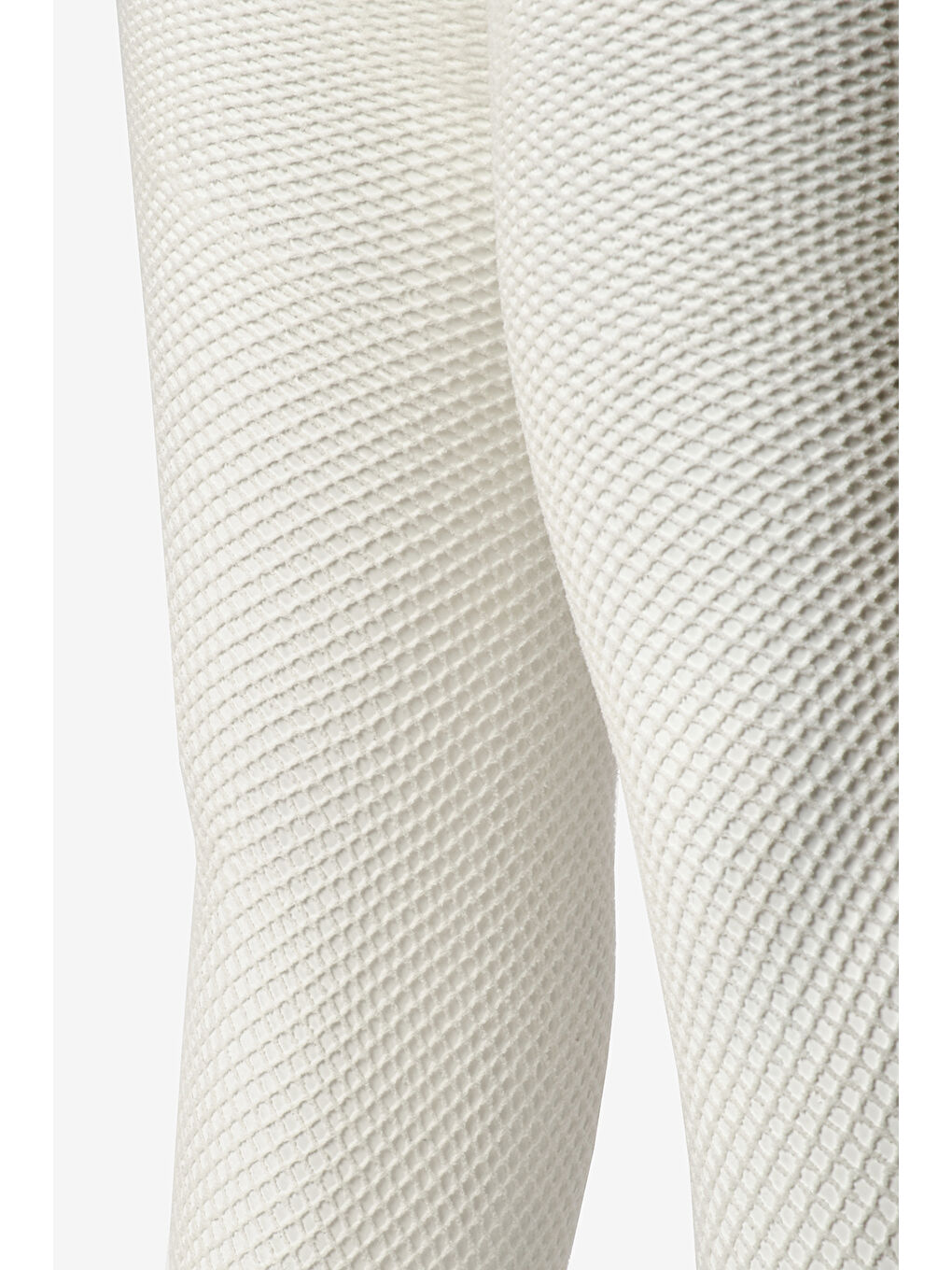 Ekru File Kız Çocuk Külotlu Çorap-1