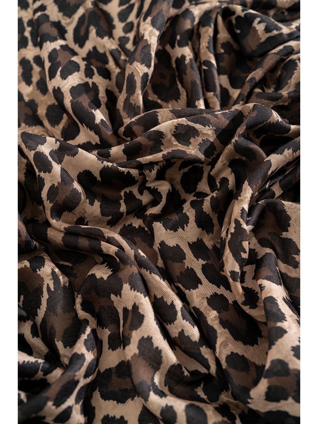 Mavi Kadın Leoparlı Soft Eşarp-2