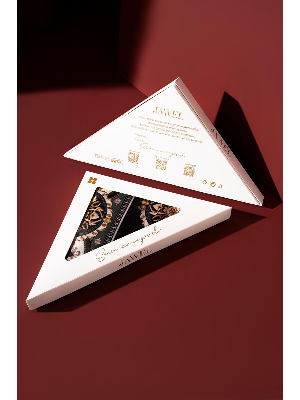 Petrol Kadın Etnik Desen Soft Şal Mylasa-1