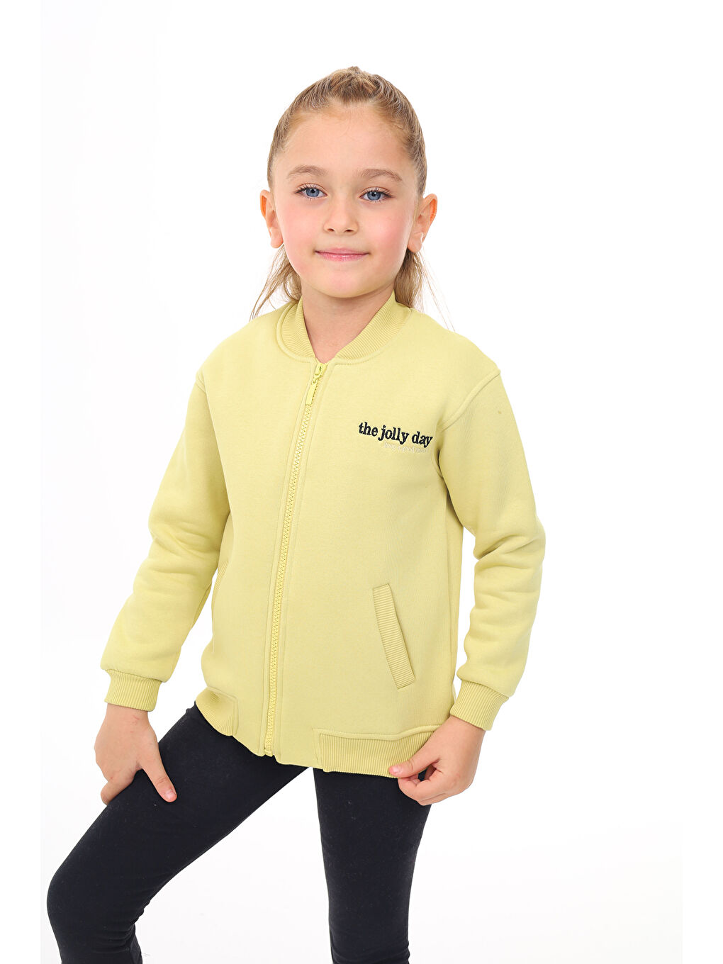 Toontoykids Yeşil Kız Çocuk Nakışlı Hırka - 3