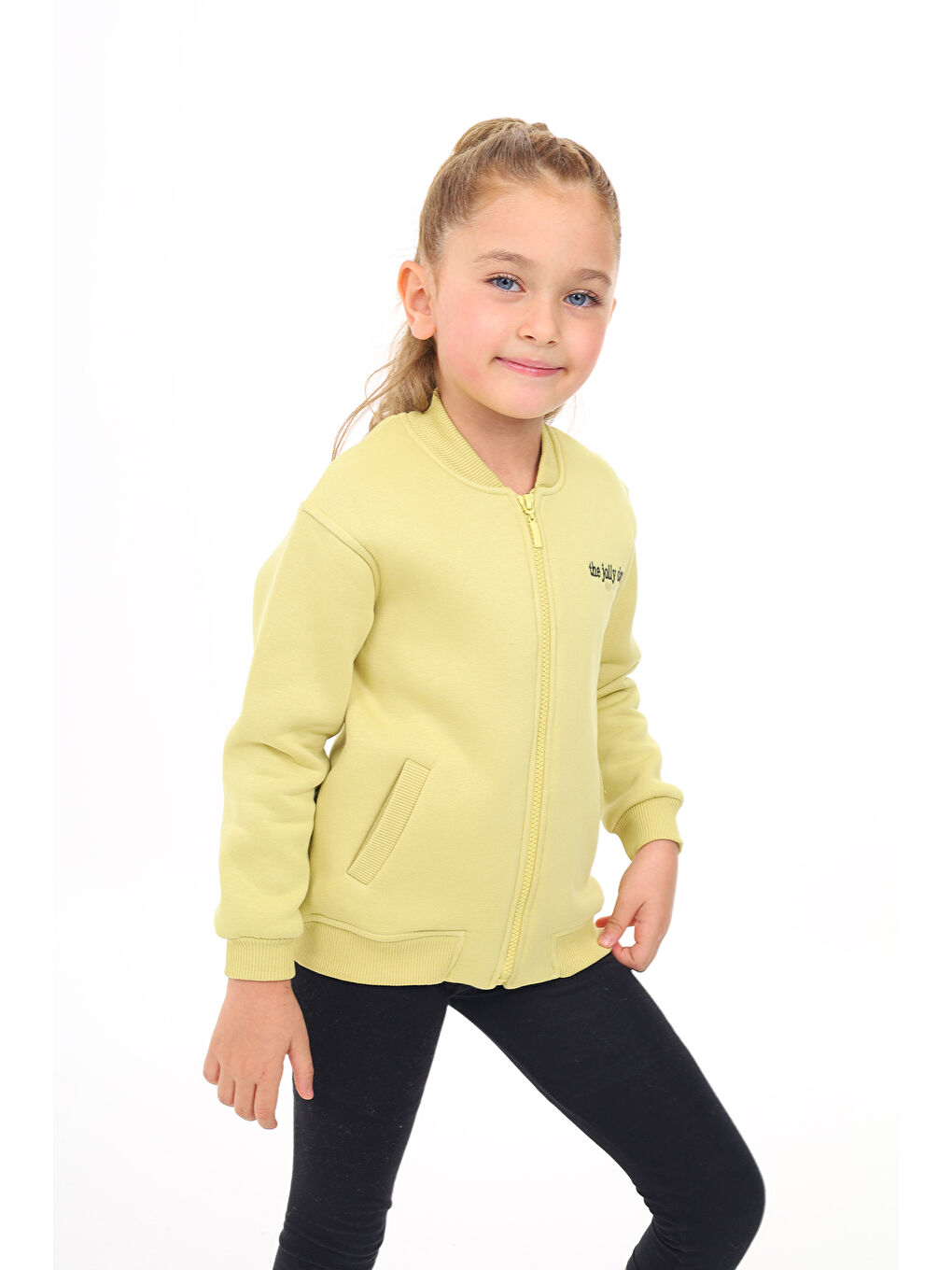 Toontoykids Yeşil Kız Çocuk Nakışlı Hırka - 4