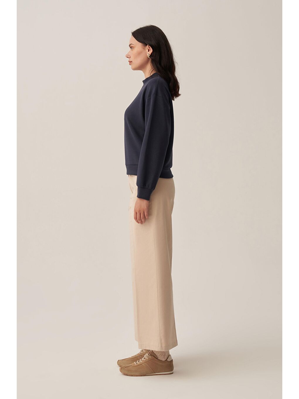 Lacivert-Yumuşak Dokulu Sweat-3