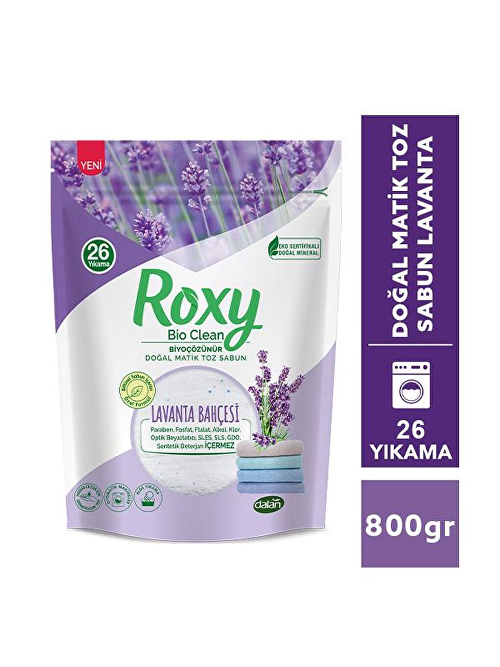 Roxy Bio Clean Matik Toz Sabun Lavanta 800 gr
