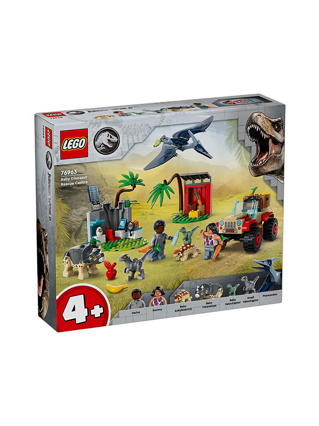 Lego Renksiz Jurassic World Yavru Dinozor Kurtarma Merkezi 76963