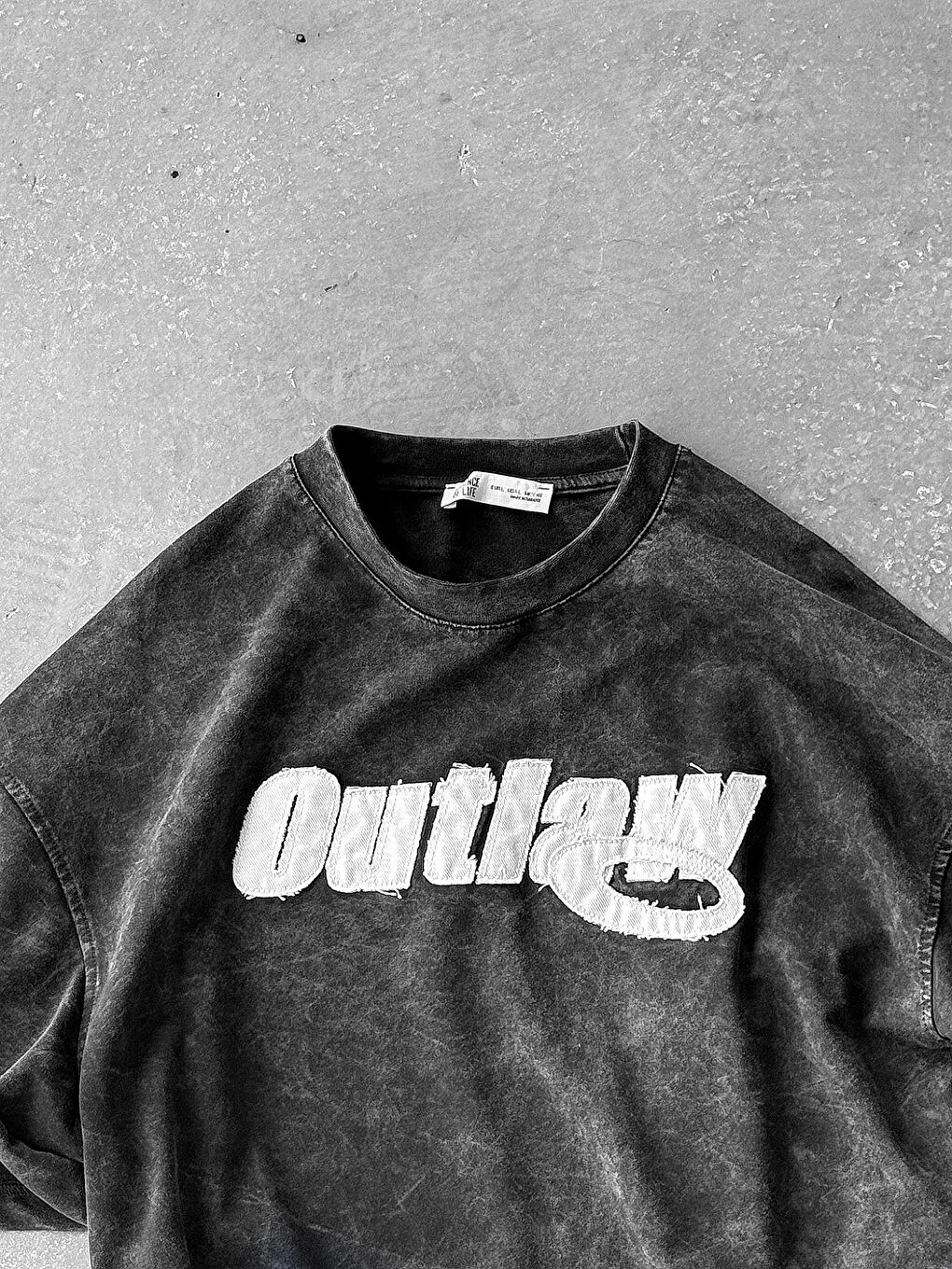 Erkek Yıkamalı Yumuşak Dokulu Oversize Tişört Siyah-1