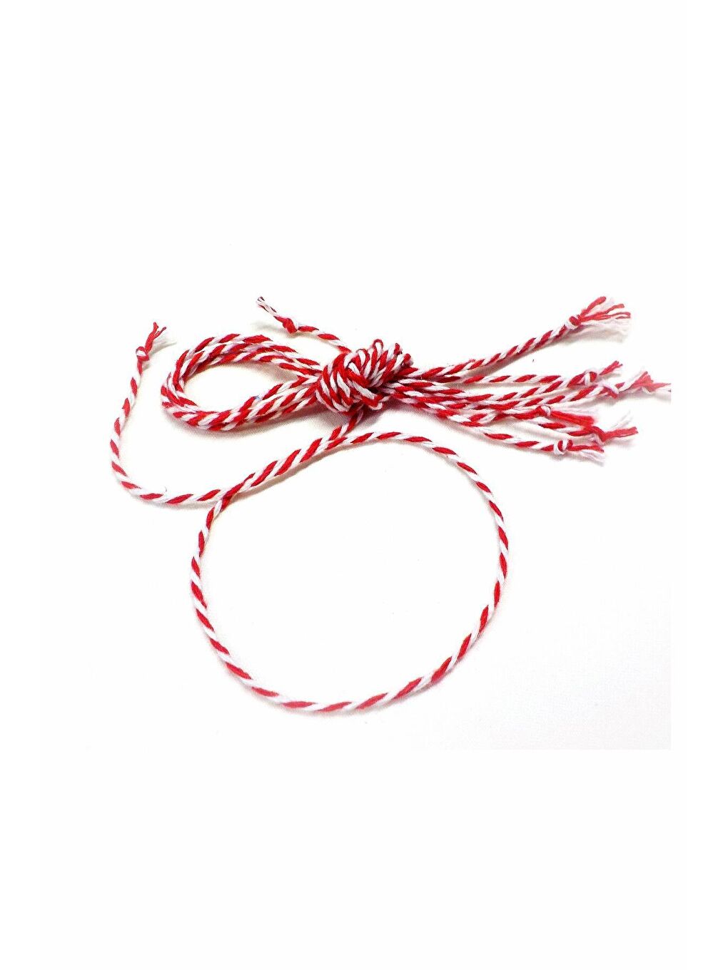 Baba Marta Marteniçka Kırmızı Beyaz İp 10 Adet Kartsız-2