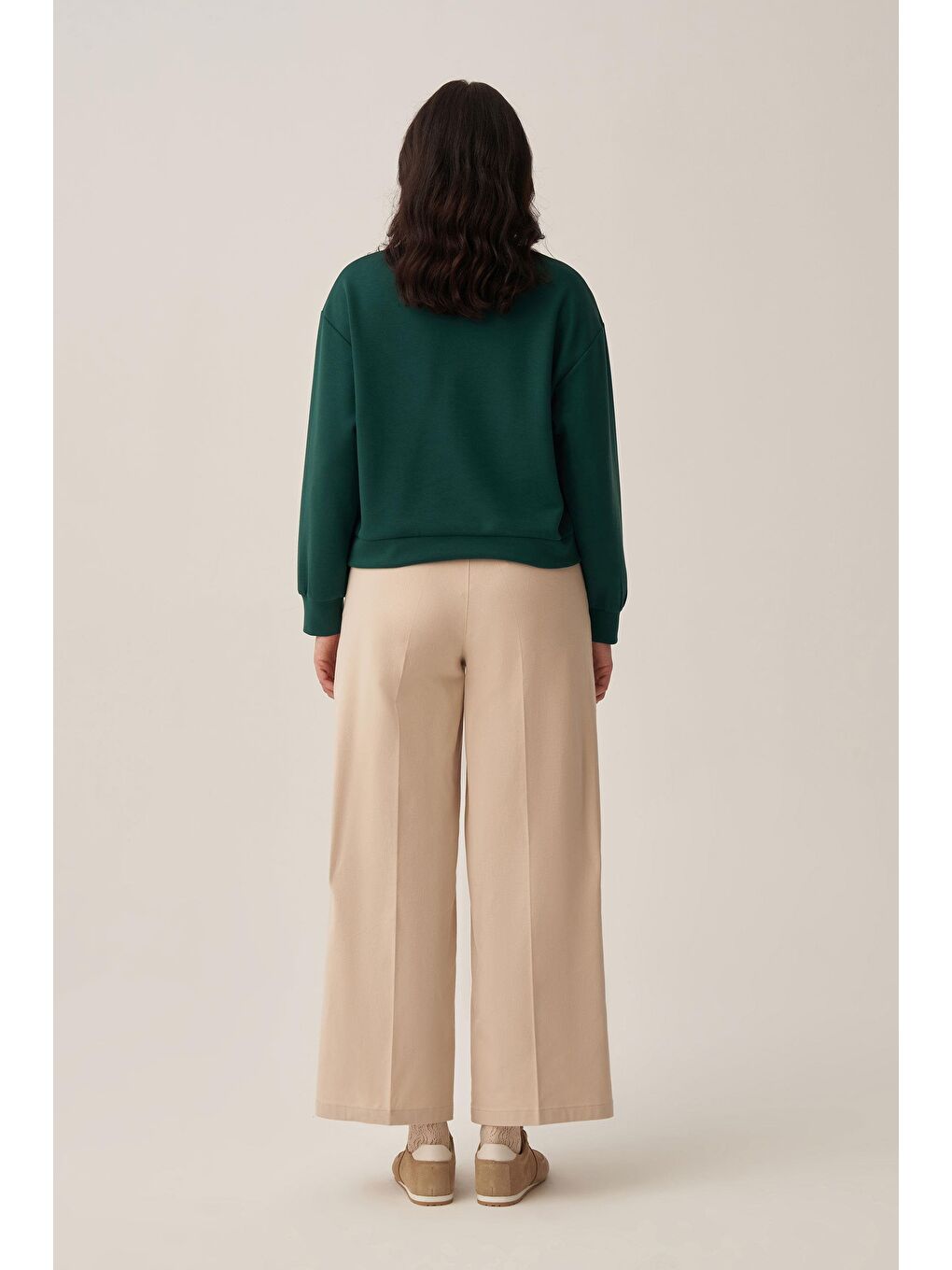 Yeşil Zümrüt-Yumuşak Dokulu Sweat-3