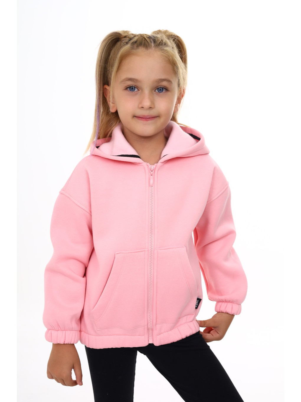 Pembe Kız Çocuk Kapüşonlu Hırka-3