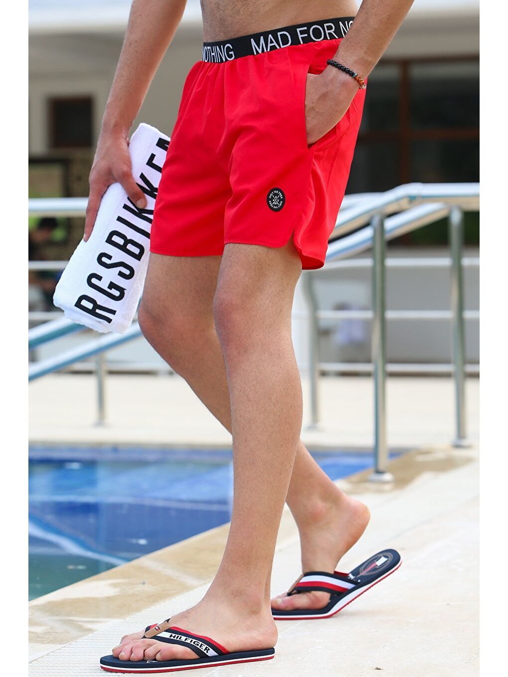 Kırmızı Erkek Deniz Şortu 5087