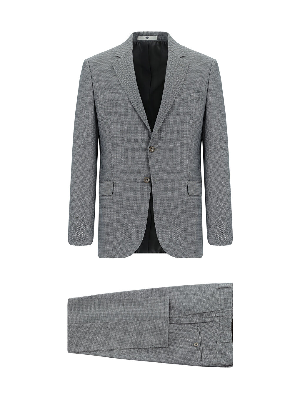 İndigo Regular Fit Klasik Desenli Takım Elbise