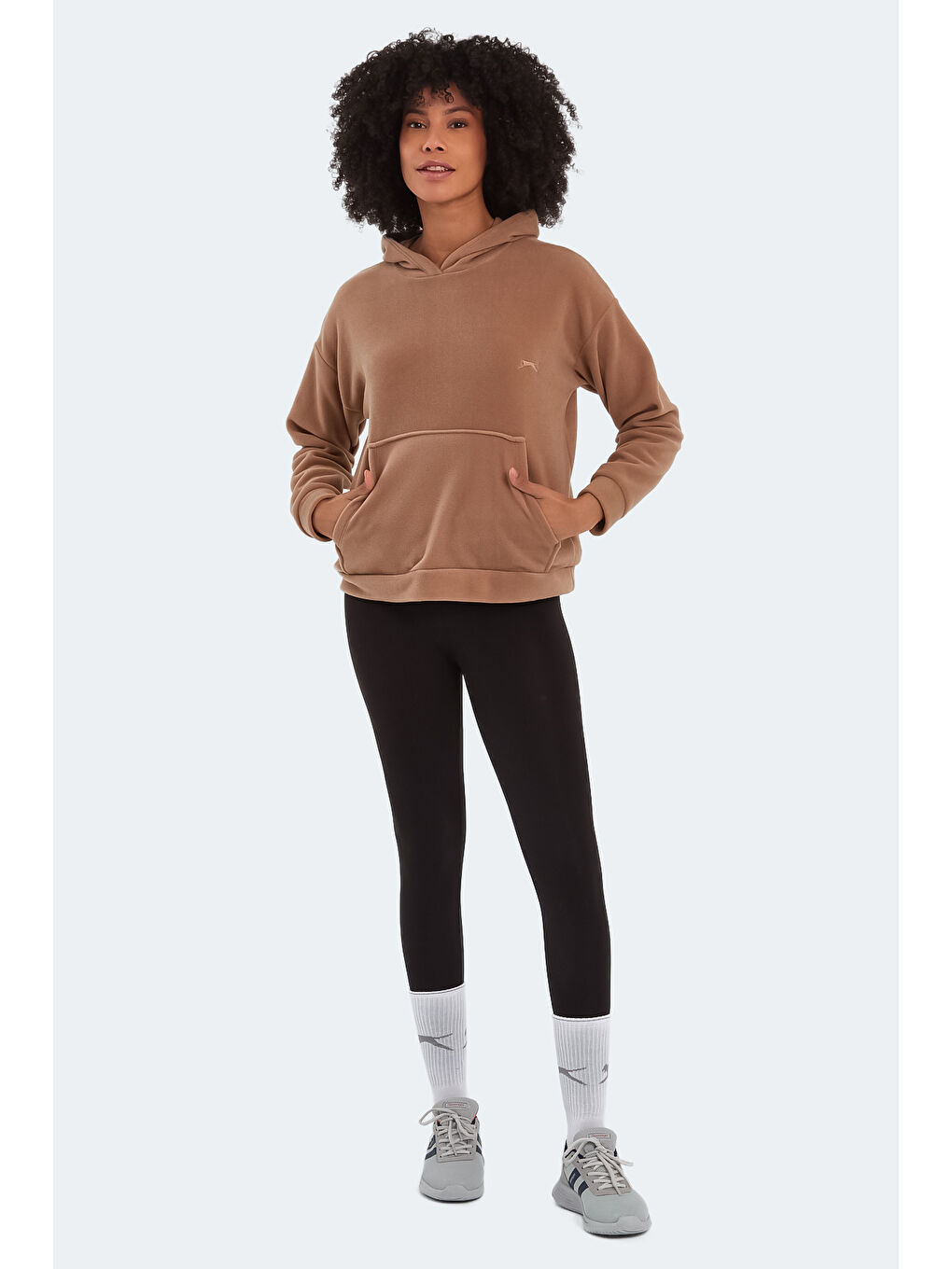 Kahverengi SASSA Kadın Polar Açık Kahve-6