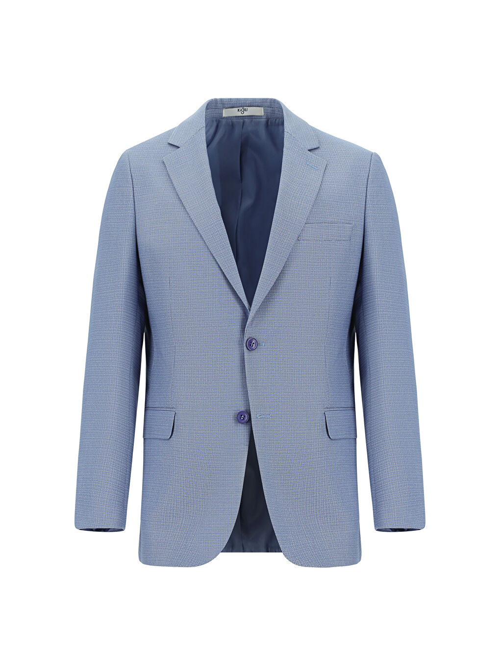 Mavi Regular Fit Klasik Desenli Takım Elbise-4