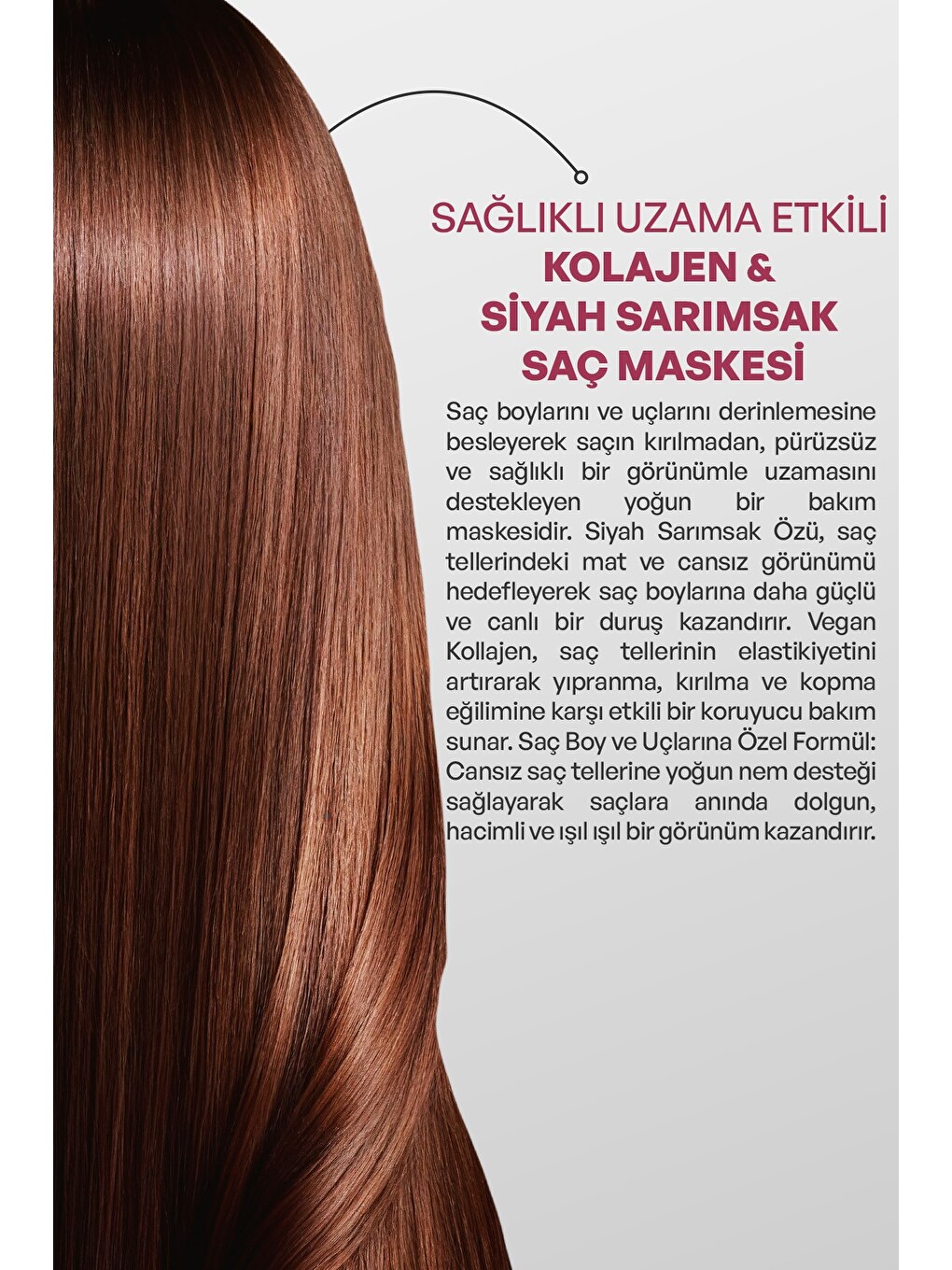 Kolajen Siyah Sarımsak Saç Bakım Maskesi 250 ml-2