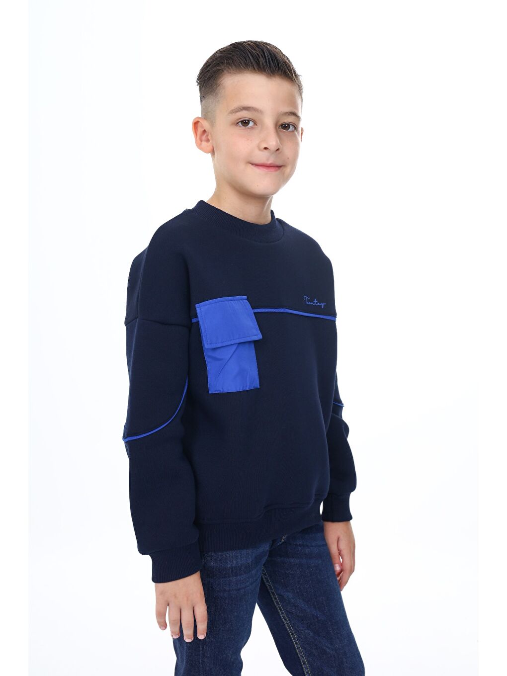 Toontoykids Lacivert Erkek Çocuk Baskılı Sweatshirt - 2