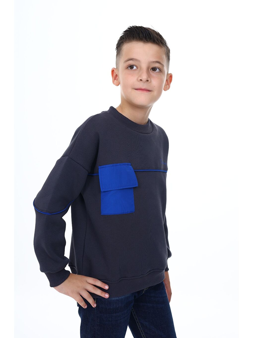 Toontoykids Füme Erkek Çocuk Baskılı Sweatshirt - 2