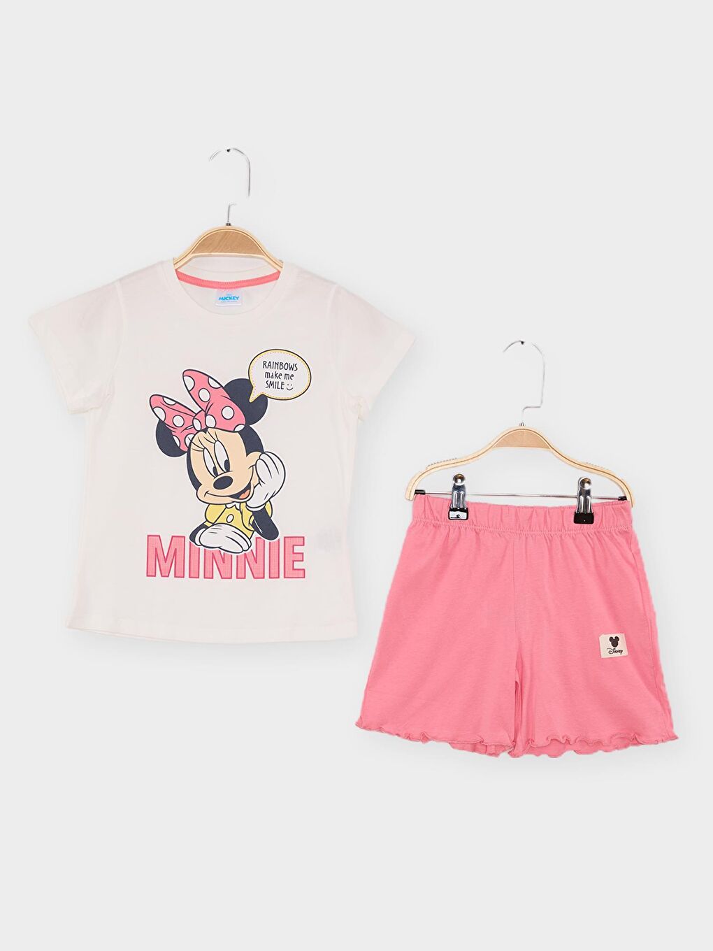 Ekru Minnie Mouse Lisanslı Kız Çocuk 2'li Takım 21993