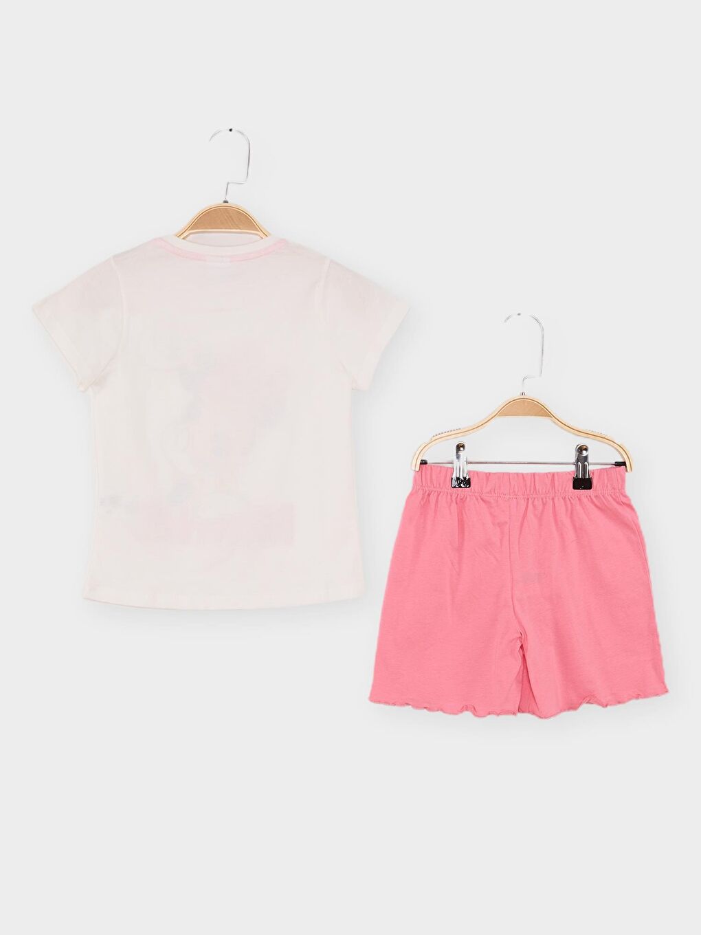 Ekru Minnie Mouse Lisanslı Kız Çocuk 2'li Takım 21993-1