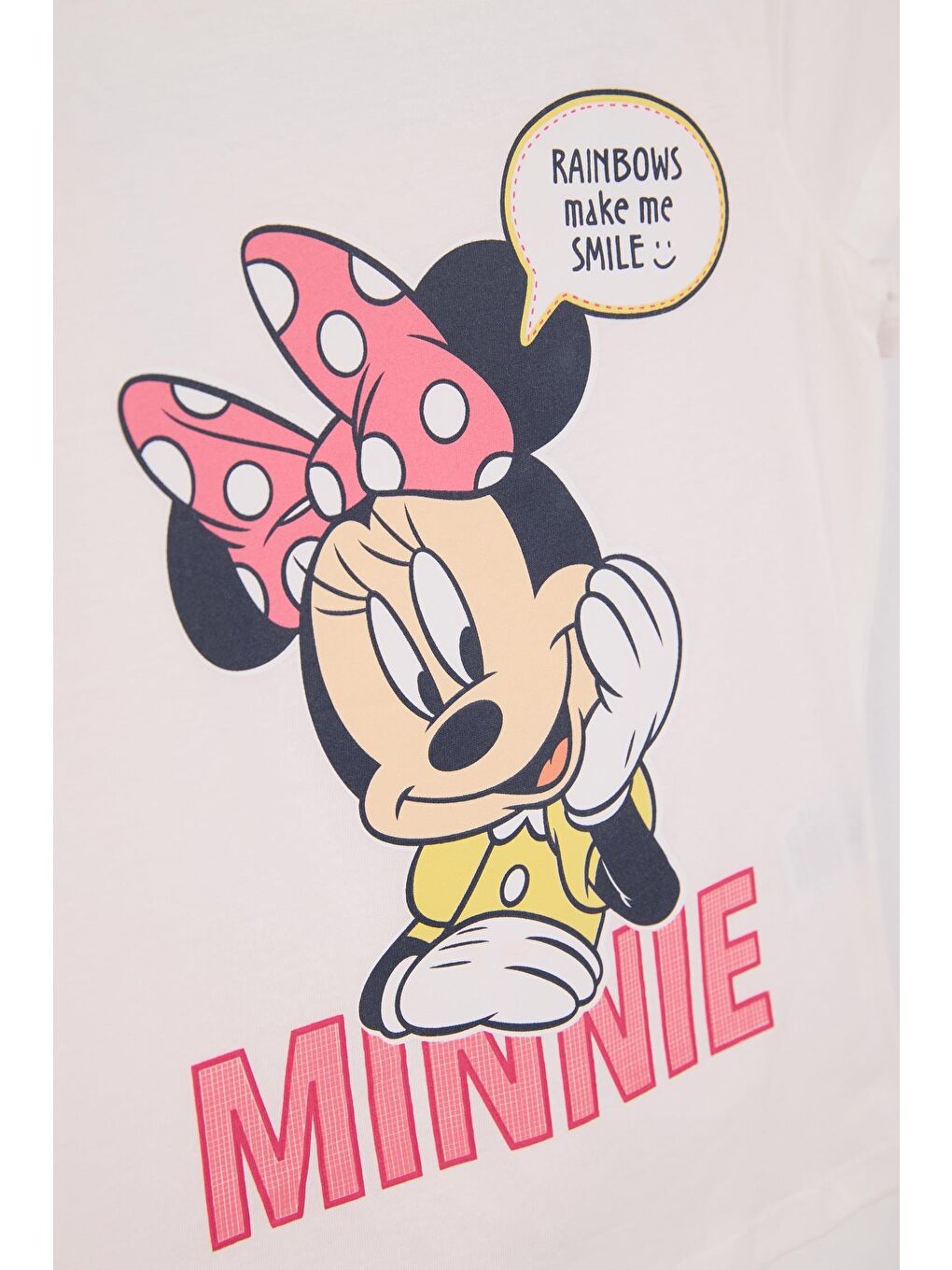 Ekru Minnie Mouse Lisanslı Kız Çocuk 2'li Takım 21993-3