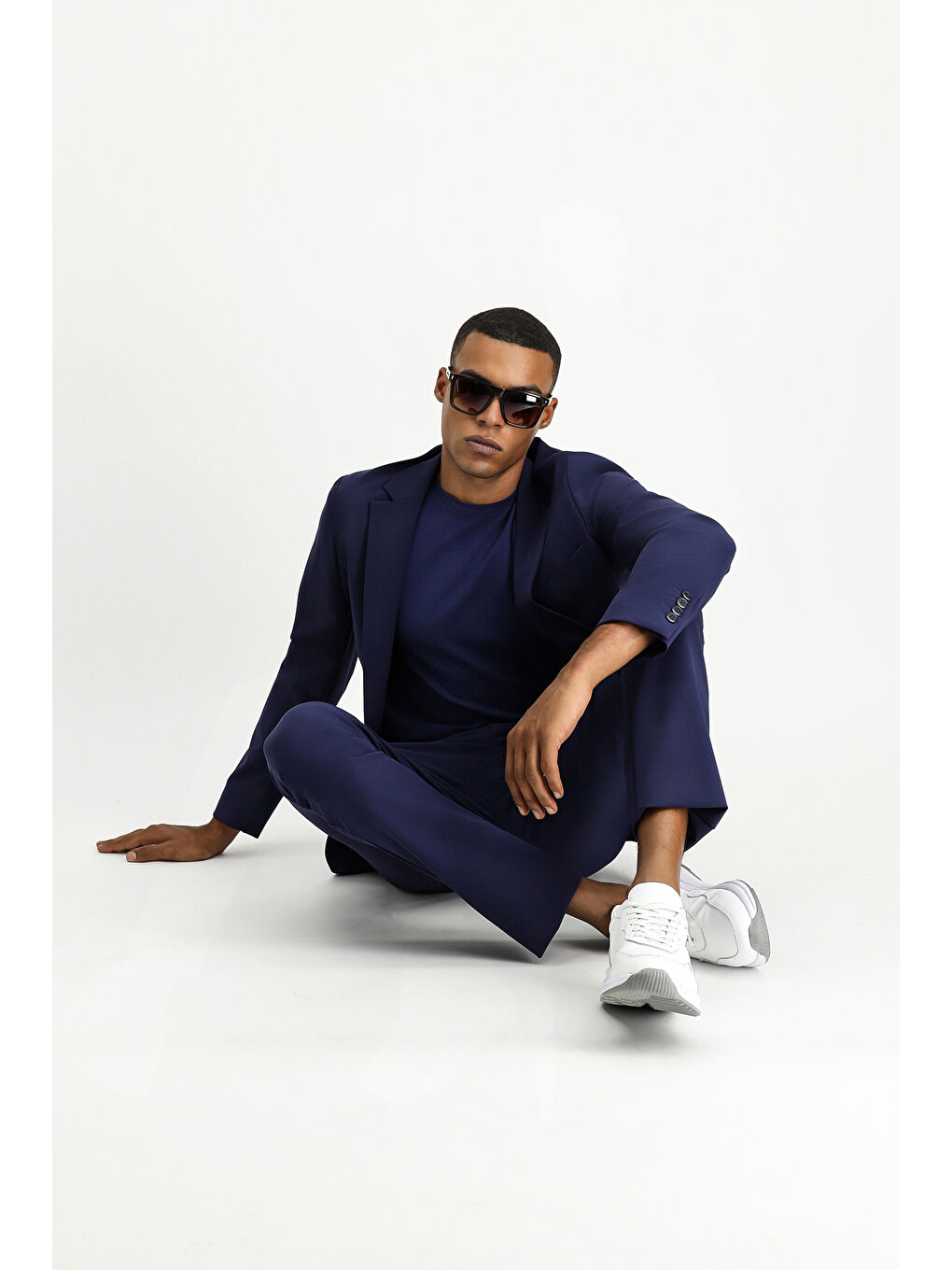 Lacivert Techno-Line Super Slim Fit Ekstra Dar Kesim Klasik Takım Elbise-2