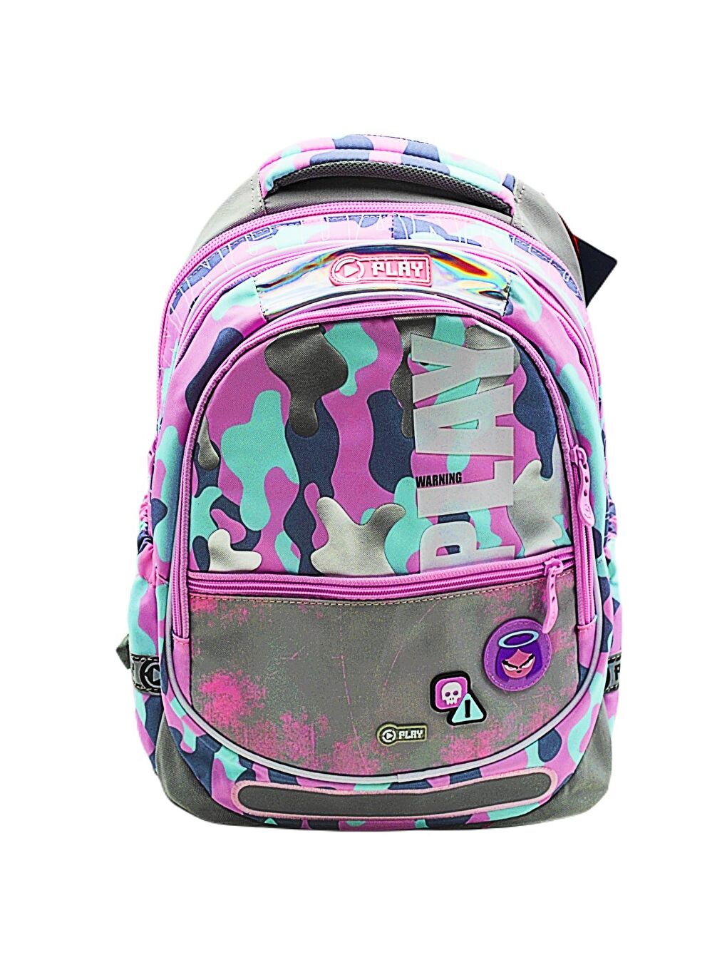 Maxx Military Girl 4 Bölmeli Okul Sırt Çantası Pembe (161637)