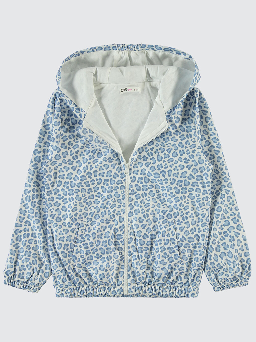 Girls Kız Çocuk Yağmurluk 6-9 Yaş Mavi-2