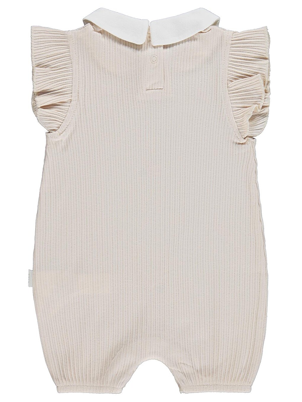 Baby Çiçek Nakış 6-18 Ay Tulum - Bej-1