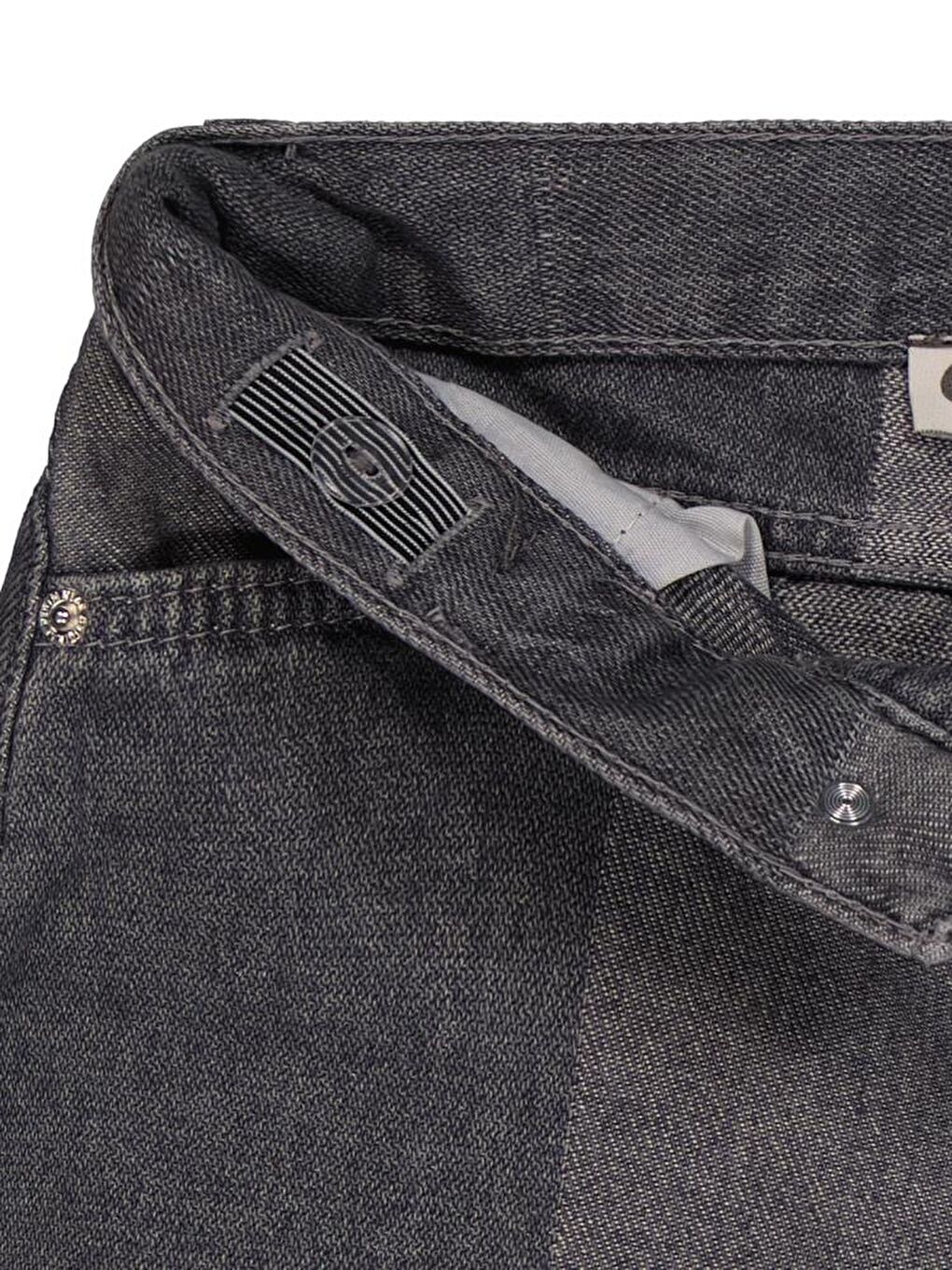 Gri Girls Ekose Desenli 2-5 Yaş Şort-1