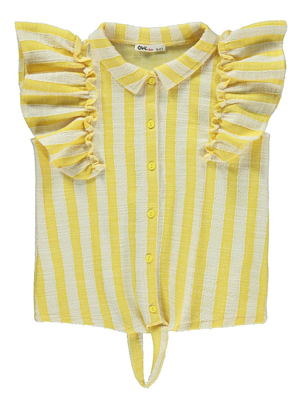 Girls Kız Çocuk Gömlek 10-13 Yaş Sarı