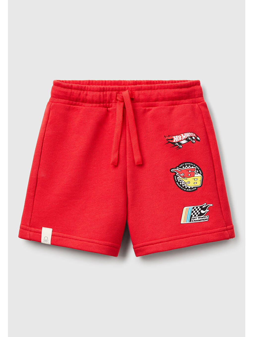 Erkek Çocuk Kırmızı Hot Wheels Baskılı Etiket Logolu Şort