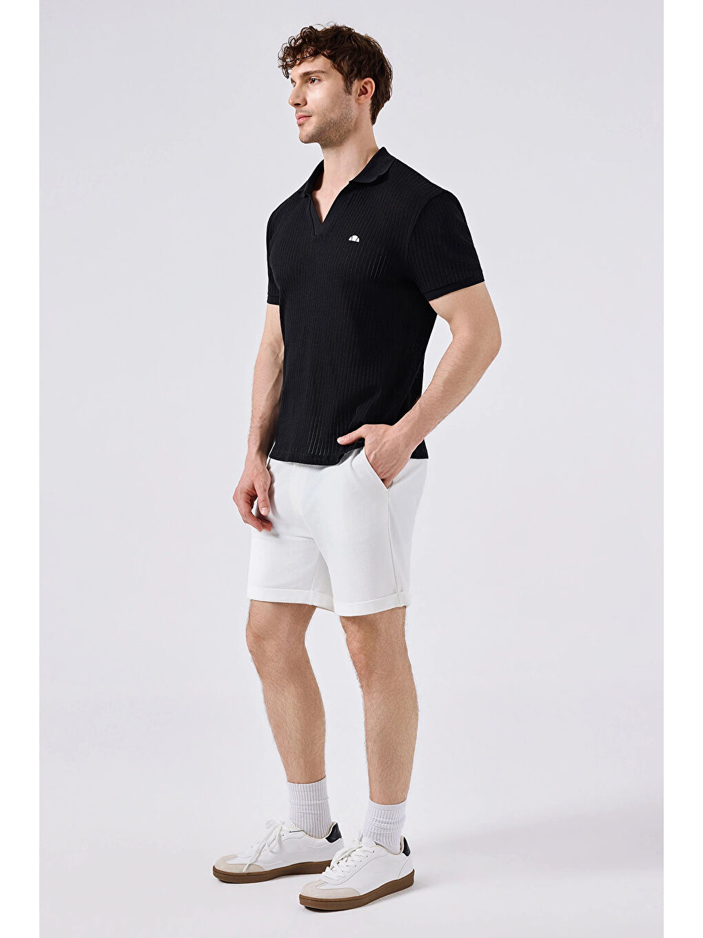Siyah Pamuklu Regular Fit Polo Yaka T Shirt 6SM5047-BK-2