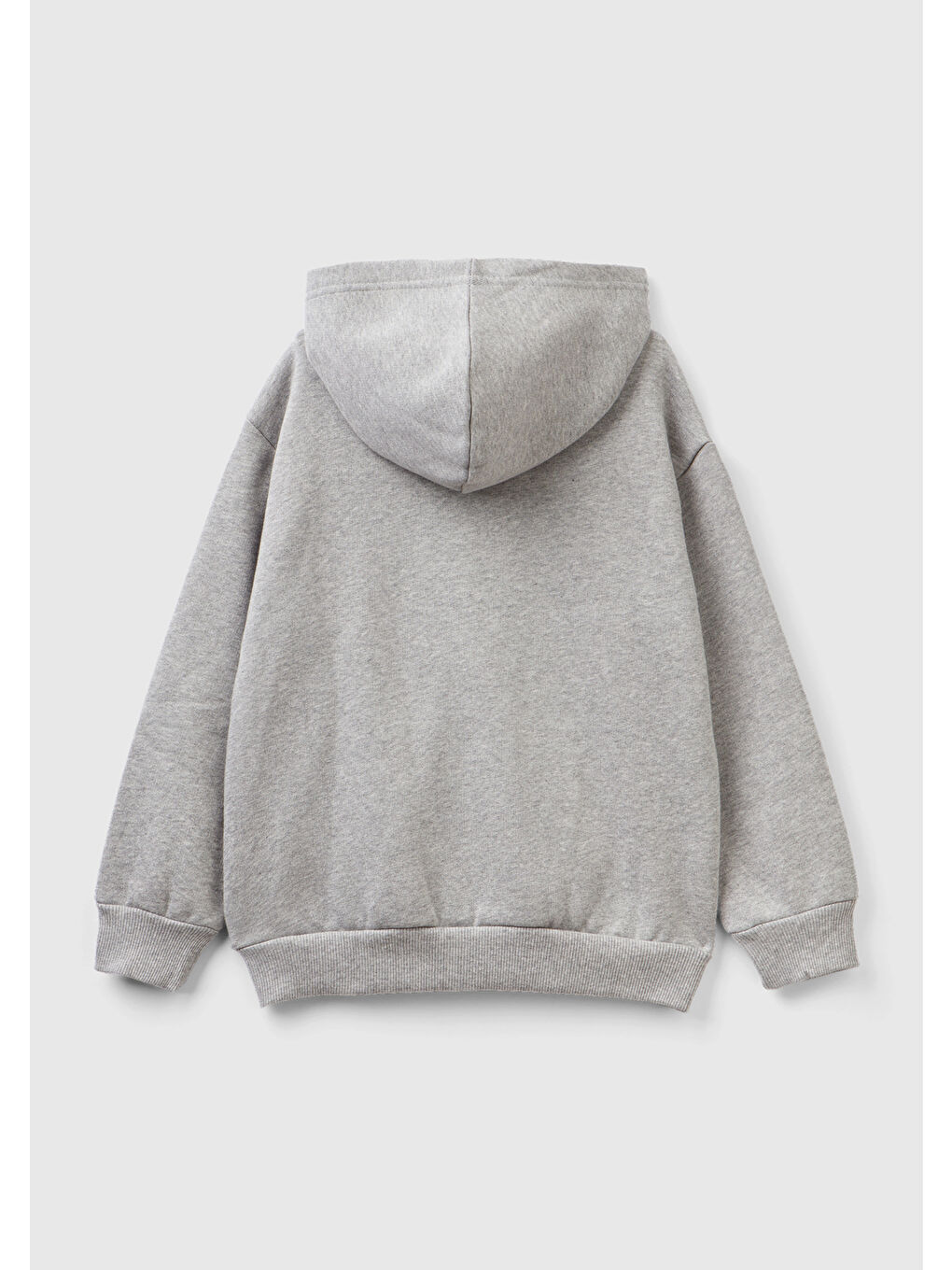 Erkek Çocuk Gri Melanj Pokemon Baskılı Önü Cepli Sweatshirt-1