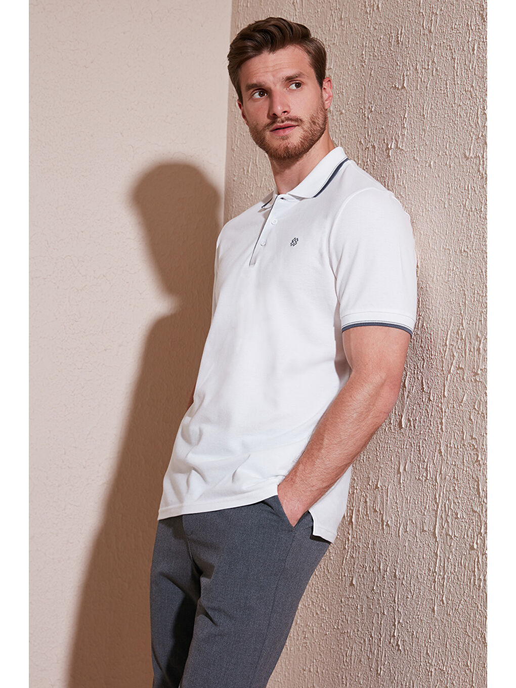 Petrol Pamuklu Regular Fit Düğmeli Polo Yaka 4'lü Paket %100 Pamuk Tişört 590211827S4-2