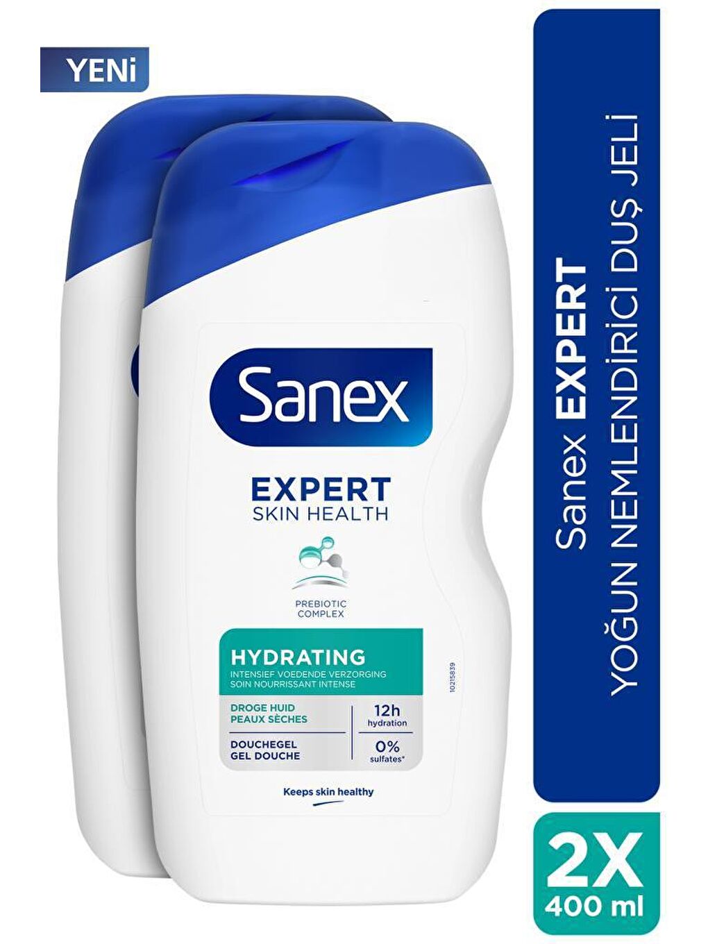 Sanex Beyaz Expert Yoğun Nemlendirici  2x 400ml Duş Jeli