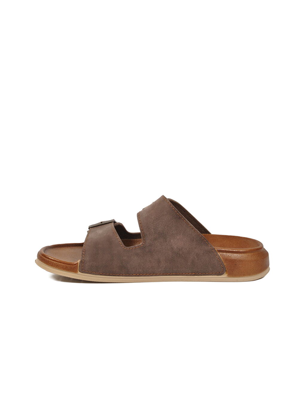 Kahverengi Kahve Yumuşak Taban Hafif Anatomik Erkek Terlik 305-2002 M-3