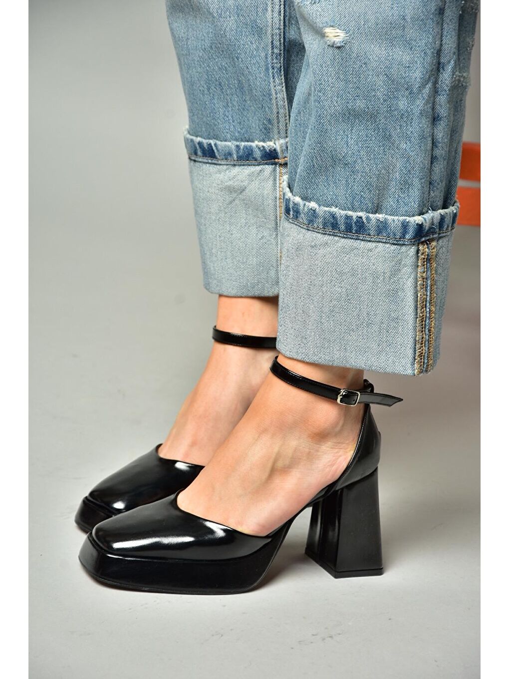 S2820303 Siyah Kadın Topuklu Ayakkabı-3