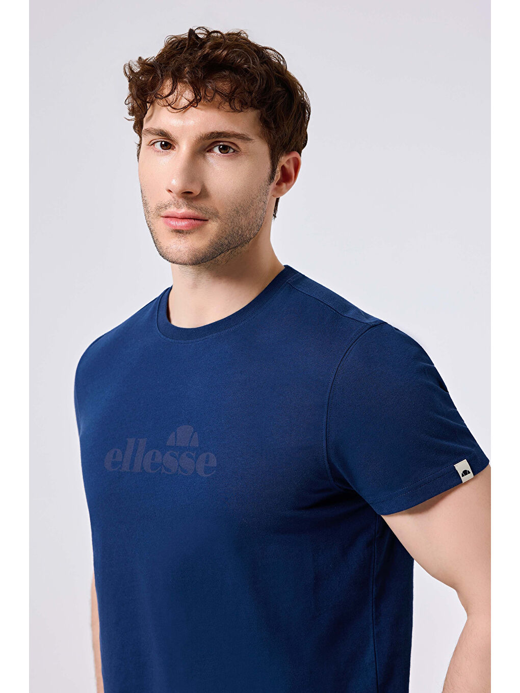 Lacivert Logolu % 100 Pamuk Regular Fit Bisiklet Yaka T Shirt 6SM5017-NV-1