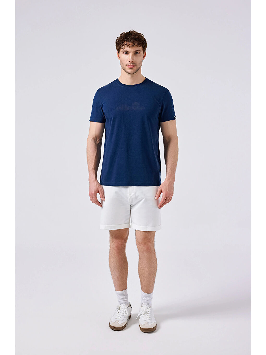 Lacivert Logolu % 100 Pamuk Regular Fit Bisiklet Yaka T Shirt 6SM5017-NV-2