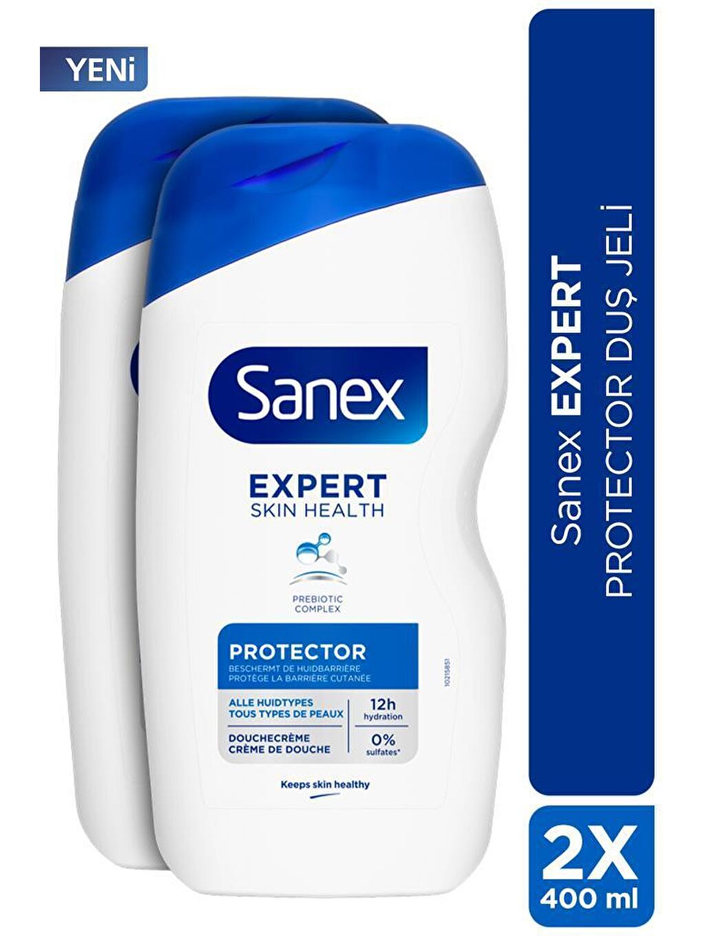 Sanex Beyaz Expert Protector  2x 400ml Duş Jeli