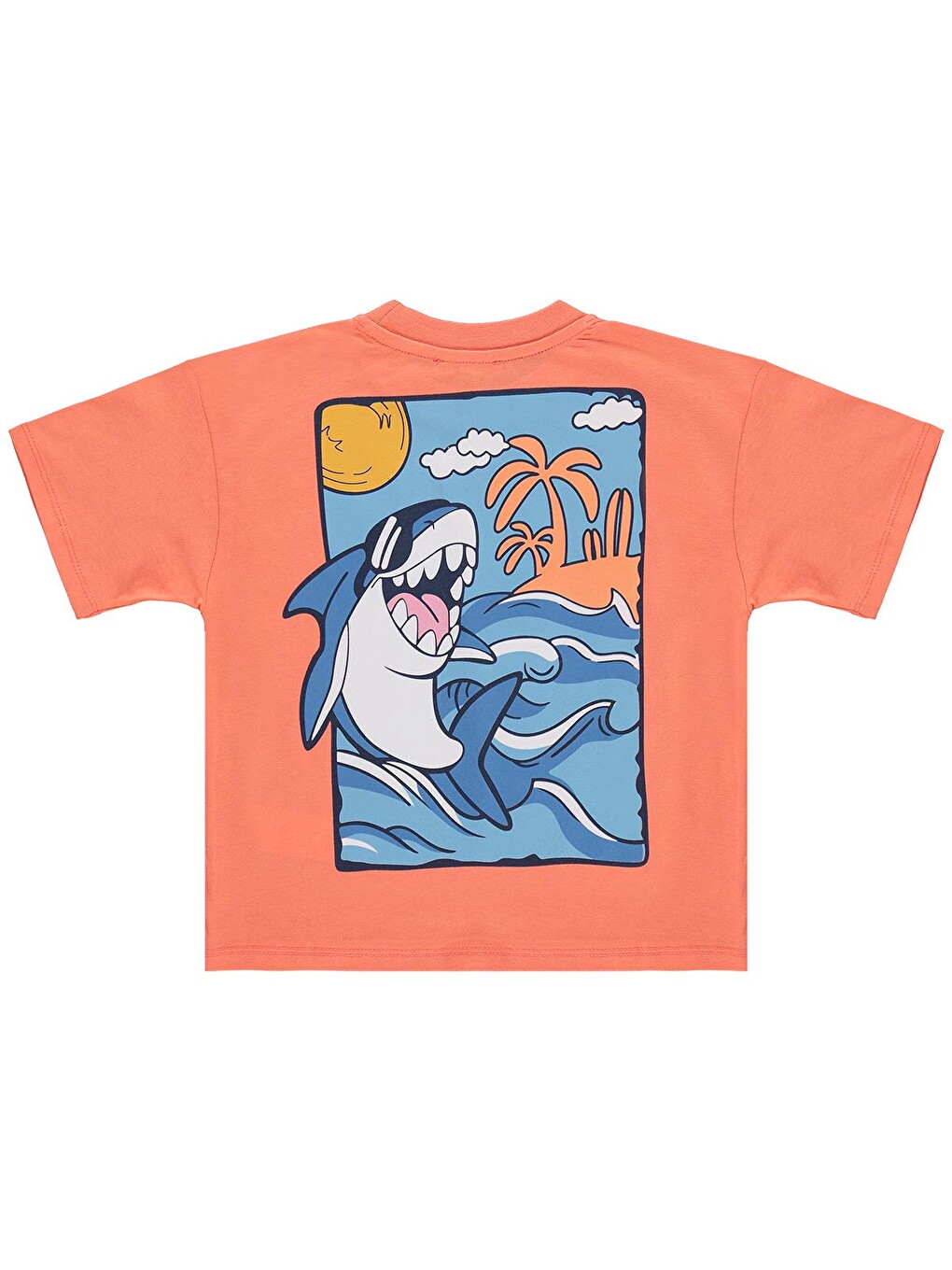 Turuncu Boys Vacay Mood 2-5 Yaş Tişört - Pembe-1