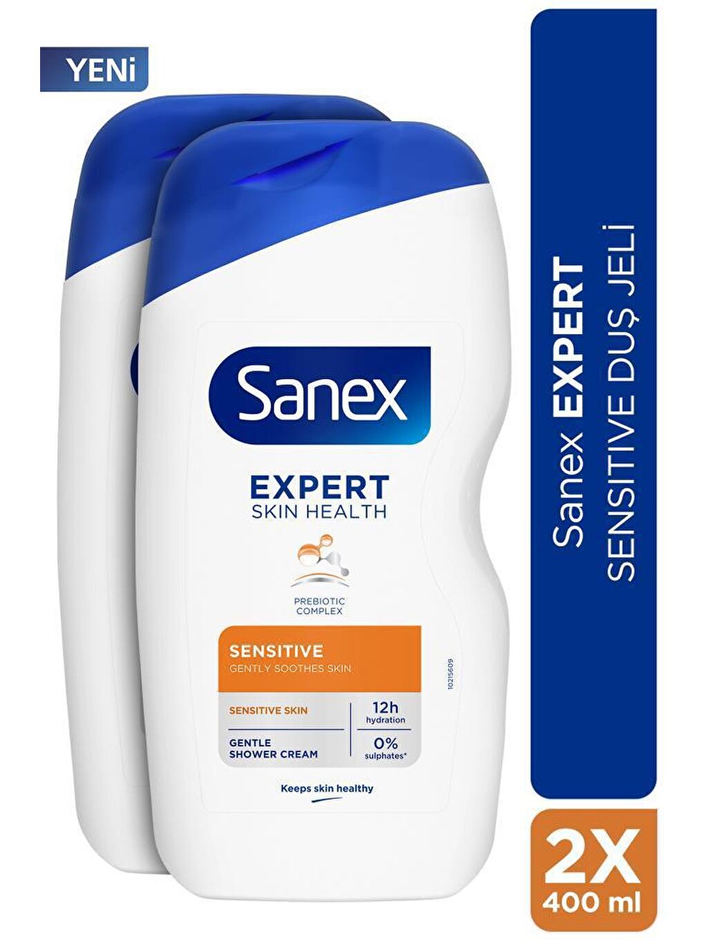 Sanex Beyaz Expert Sensitive Hassas Ciltler için 2x 400ml Duş Jeli