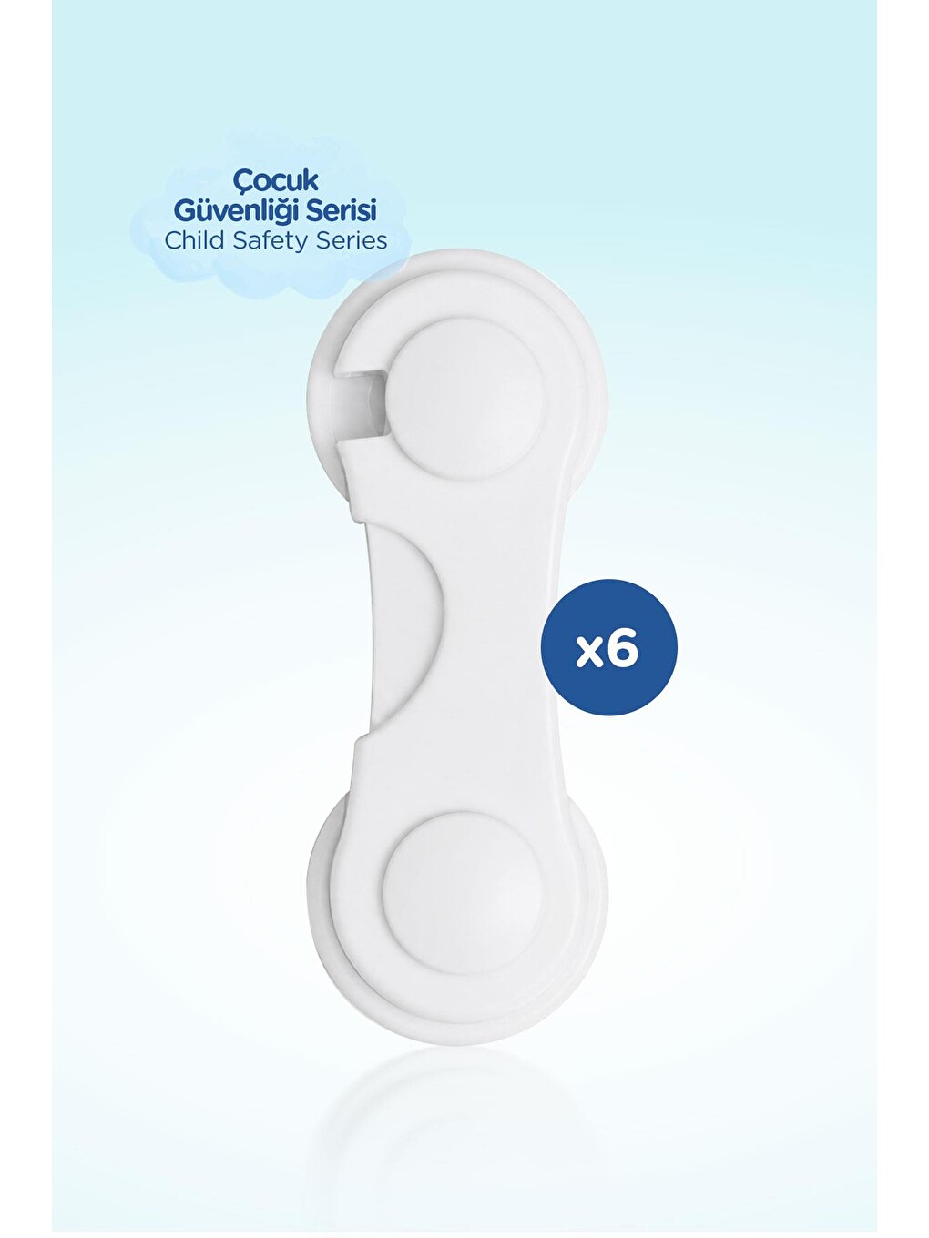 Dolap Kapak Kilidi – Bebek Çocuk Güvenlik Kilidi (6 Adet)-2